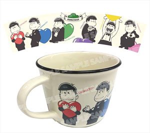 Osomatsu-san Love Matsu-san Mug Cup Like a Enamel (Anime Toy)