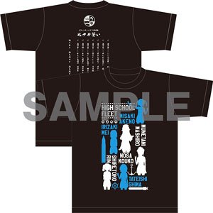 ハイスクール・フリート オリジナルTシャツ B キャラクターシルエット M (キャラクターグッズ)