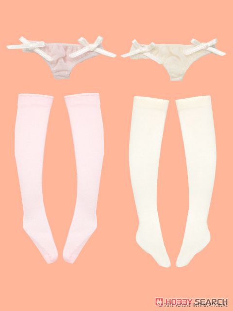 PNS See-through Pants & Socks II A Set (Pink,Cream) (Fashion Doll) Item picture2