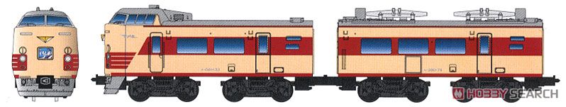 Bトレインショーティー 381系100番台 国鉄特急色 (2両セット) (鉄道模型) その他の画像1