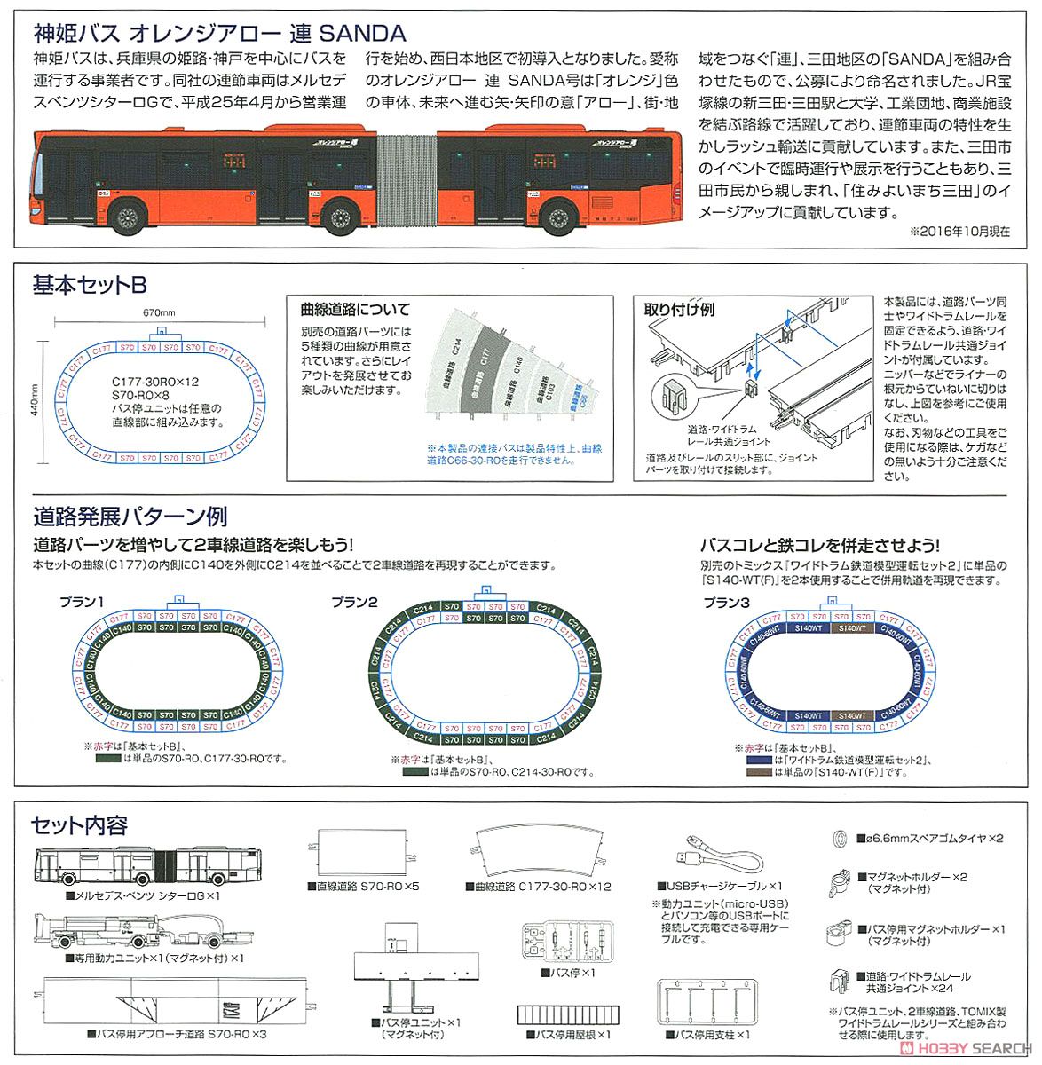 The Moving Bus System Basic Set B-L2 Shinki Bus Orange Arrow Ren Sanda (Model Train) Item picture4
