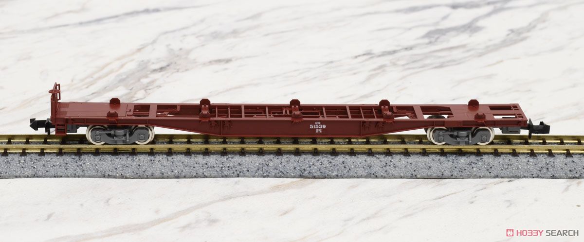 JR貨車 コキ50000形 (グレー台車・コンテナなし・テールライト付) (鉄道模型) 商品画像1