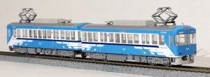 16番(HO) 京阪電車 大津線 700形 Mother Lake ラッピングバージョン プラキット (2両1ユニット/セット) (塗装済みキット) (鉄道模型)