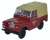 Land Rover Series II SWB Canvas British Railways (Red/Light Brown) (Diecast Car) Item picture1