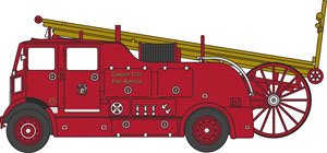 (OO) AEC Regent III カーディフ 消防ポンプ車 (鉄道模型)