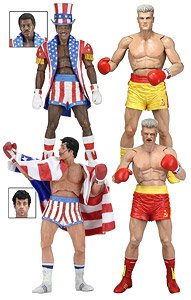Rocky/ 40th Anniversary 7 inch Action Figure Series2 Rocky IV (Set of 4) (Completed)