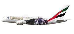 A380 Emirates Airlines Paris St. Germain A6-EOT (Pre-built Aircraft)