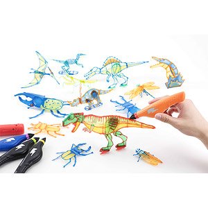 3Dドリームアーツペン 恐竜＆昆虫セット (4本ペン) (科学・工作)
