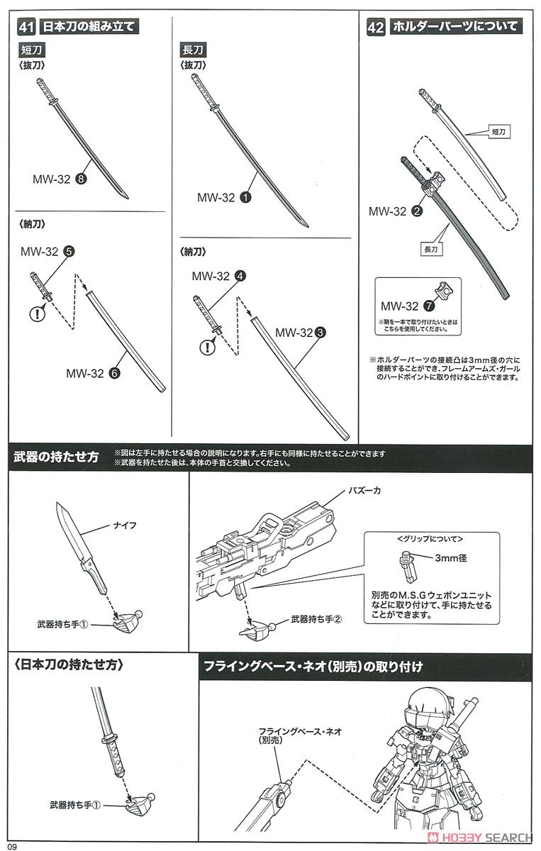 Frame Arms Girl Gorai Type 10 Ver. [with Little Armory] (Plastic model) Assembly guide7