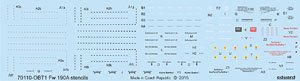 Fw190A Stencils (for Eduard) (Decal)