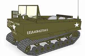 米・M29ウィーゼル装軌輸送車・レジンキット (プラモデル)