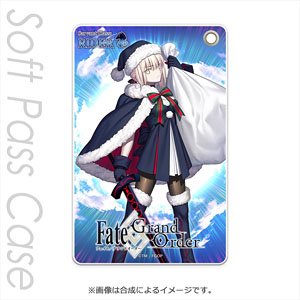 Fate/Grand Order Soft Pass Case Arturia Pendragon [Santa Alter] (Anime Toy)