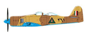 ホーカー・バクダットフューリーT Mk.61複座練習機イラク軍 (プラモデル)