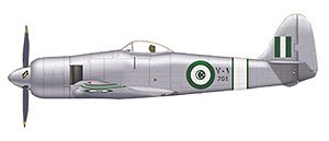 ホーカー・シーフューリーFB.11戦闘爆撃機・パキスタン軍 (プラモデル)