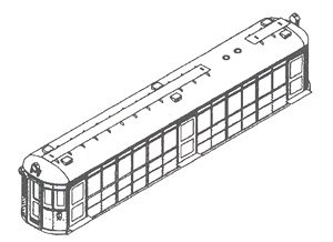 (N) 淡路交通 600形 阪神原型仕様 ボディーキット (組立キット) (鉄道模型)