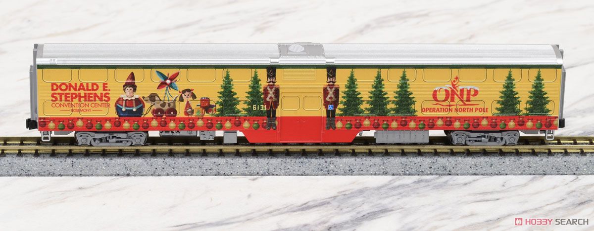 F40PH, Gallery Bi-Level Car Operation North Pole Christmas Train (ONPクリスマストレイン) (4両セット) 商品画像6