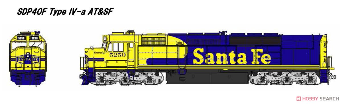 EMD SDP40F Type IV-a Body, AT&SF #5250 ★外国形モデル (鉄道模型) その他の画像1