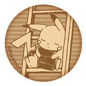 Pokemon Sepia Graffiti Cloth Covered Badge Library (Anime Toy)