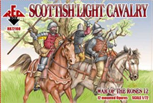 Scottish Light Cavalry War of the Roses (12 Figures) (Plastic model)