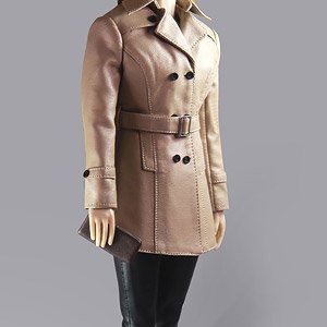 1/6 Classic Womens Leather Clothing Set Beige (Fashion Doll)
