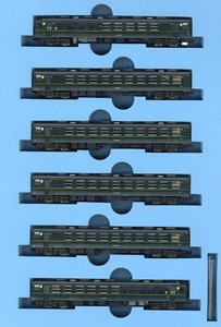 12系・お座敷・白樺・モスグリーン+黒 (6両セット) (鉄道模型)