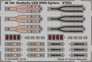 1/48 アメリカ海軍 戦闘機 シートベルト ステンレス製 (プラモデル)