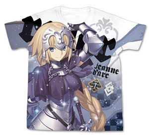 Fate/Grand Order ジャンヌ・ダルク フルグラフィックTシャツ WHITE S (キャラクターグッズ)