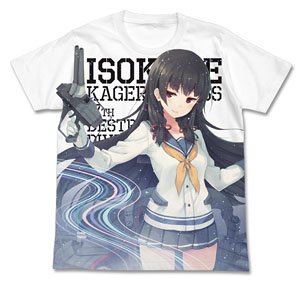 Kantai Collection Isokaze Full Graphic T-shirt White M (Anime Toy)