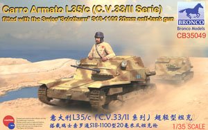 Carro Armato L35/c (C.V.33/II Serie) Fitted with the Swiss `Solothurn` S18-1100 20mm Anti-Tank Gun
