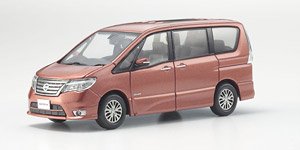 日産 セレナ ハイウェイスター 2014 プレミアムディープコーラル (ミニカー)