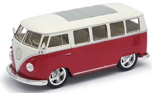 1963 VW クラシカル バス LOW RIDER (レッド) (ミニカー)