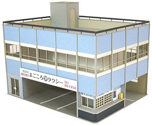 [みにちゅあーと] 情景シリーズ タクシー営業所 (組み立てキット) (鉄道模型)