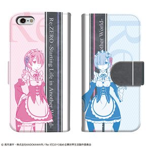 [Re: Life in a Different World from Zero] Diary Smartphone Case for iPhone6/6s 02 (Ram & Rem) (Anime Toy)