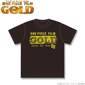 One Piece Film Gold T-Shirts Black L (Anime Toy)