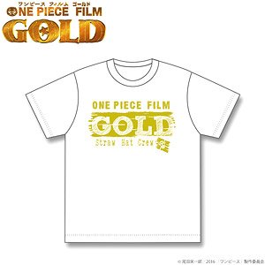 One Piece Film Gold T-Shirts White L (Anime Toy)