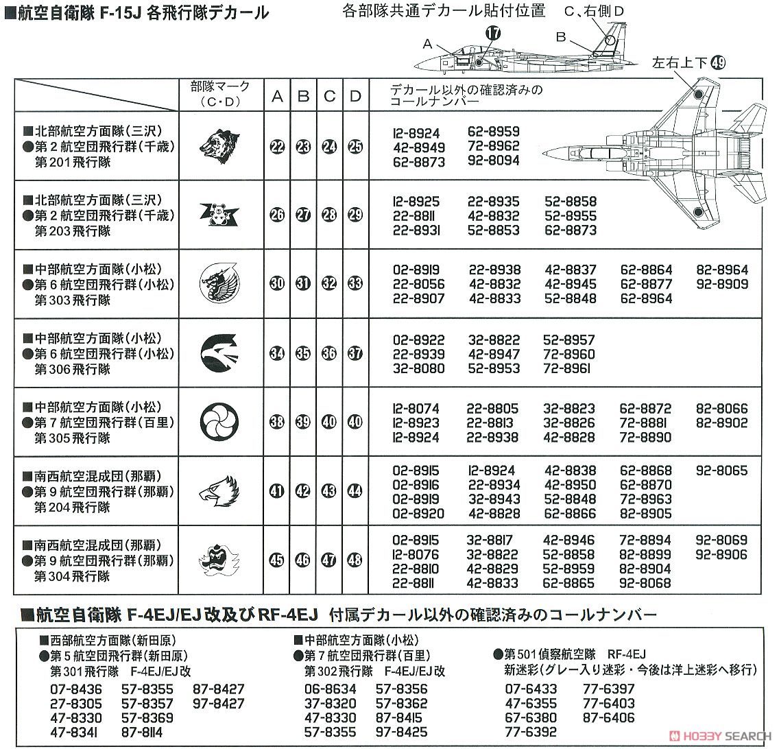 航空自衛隊機セット 3 (プラモデル) 設計図3