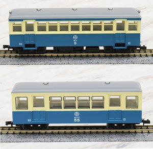 鉄道コレクション ナローゲージ80 富井電鉄猫屋線 キハ1・ホハフ50形 新塗装 (鉄道模型)