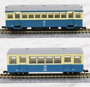 The Railway Collection Narrow Gauge 80 Tomii Electric Railway Nekoya Line Type KIHA1/HOHAFU50 New Color (Model Train)