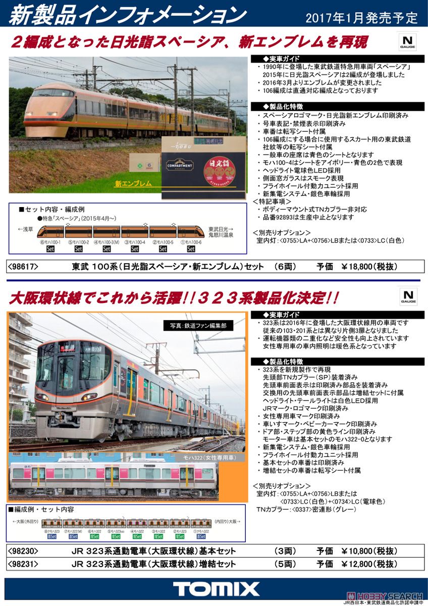 JR 323系 通勤電車 (大阪環状線) 基本セット (基本・3両セット) (鉄道模型) 解説1