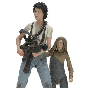 Alien/ 7 inch Action Figure Series : Alien 2 30th Anniversary Rescueing Newt Ellen Ripley & Rebecca Jordan Deluxe 2pk (Completed)