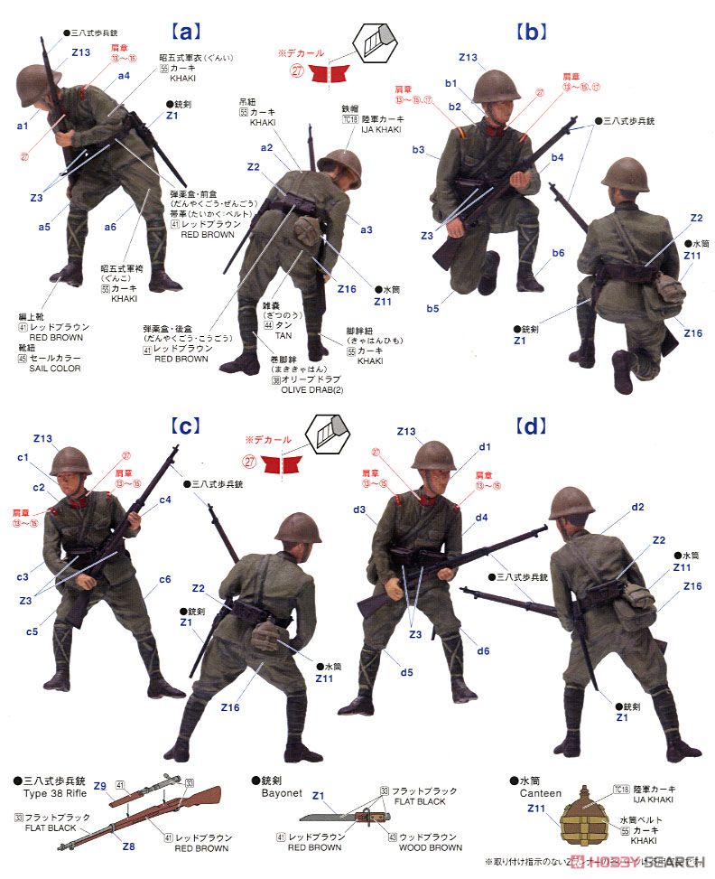 帝国陸軍歩兵 [関東軍1939] (プラモデル) 塗装2