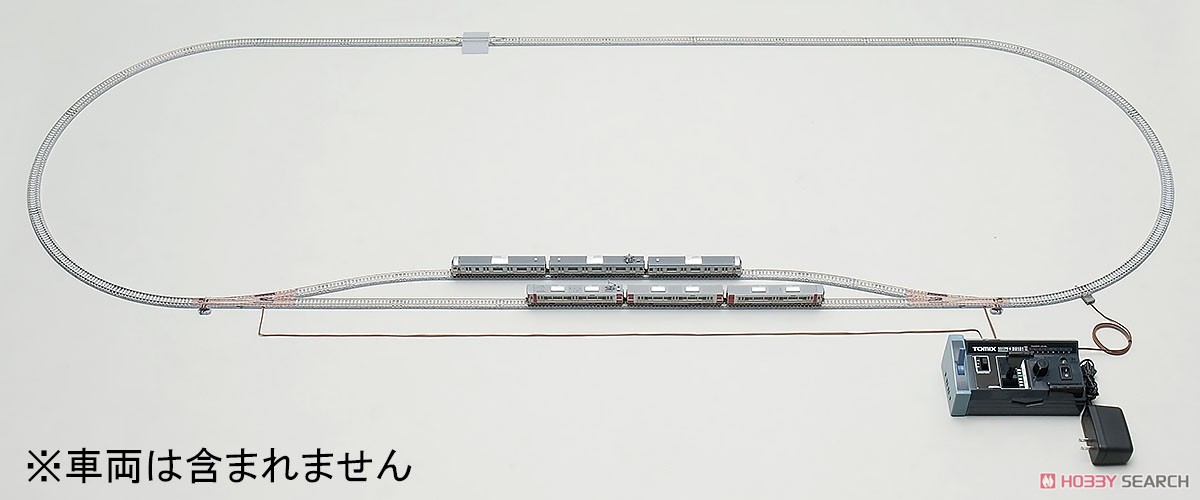 マイプラン NR-PC (F) (Fine Track レールパターンA+B) (待避線付エンドレスレールセット+運転台型パワーユニット(コントローラー)) (鉄道模型) 商品画像2
