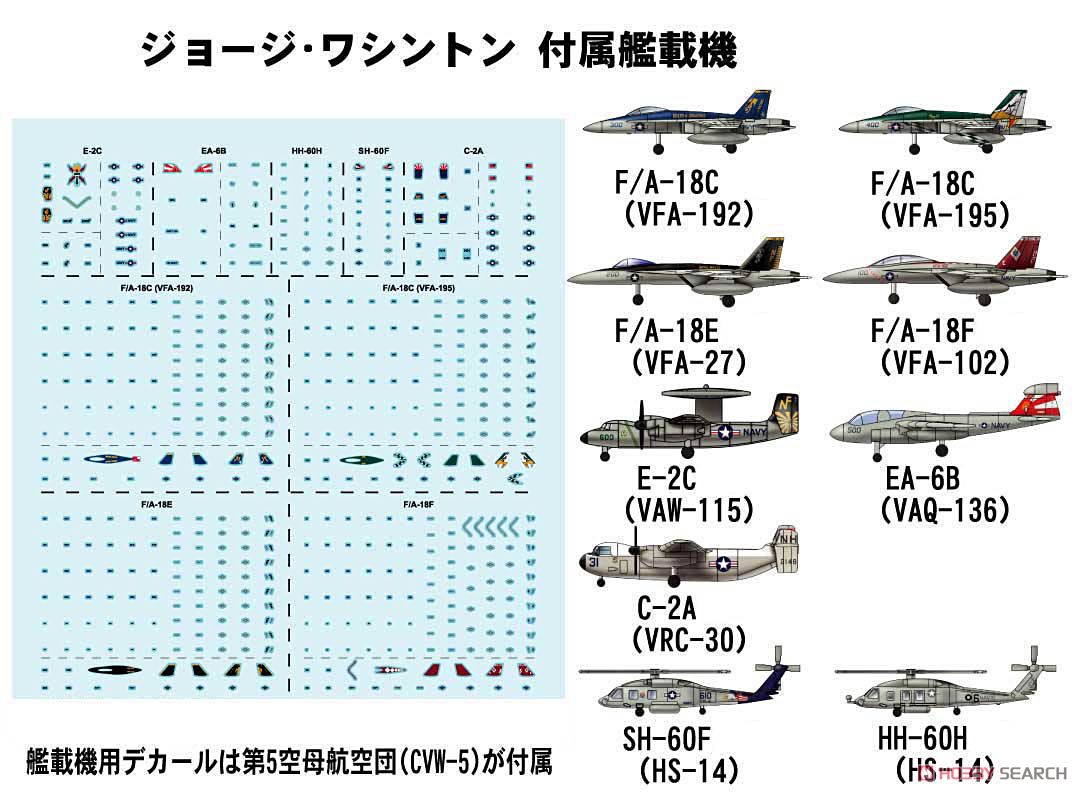 USN Aircraft Carrier CVN-73 George Washington 2008 (Plastic model) 商品画像7