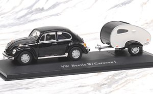 VW ビートル キャンピングカー付 ブラック (ミニカー)