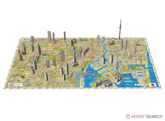 4D Cityscape Time Puzzle Mini City Series TOKYO (パズル、ちえのわ) 商品画像1