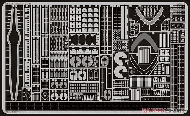 日本海軍 戦艦 三笠 エッチングパーツ (ハセガワ用) (プラモデル) 商品画像1