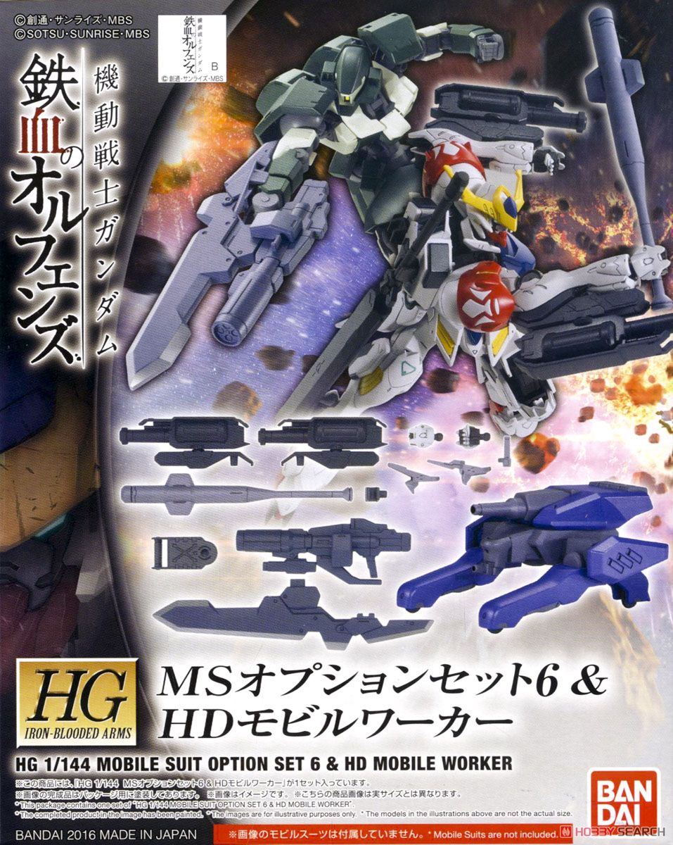 MSオプションセット6＆HDモビルワーカー (HG) (ガンプラ) パッケージ1