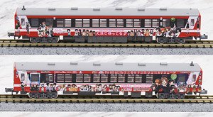鹿島臨海鉄道 6000形 ガールズ＆パンツァー仕様 ラッピング列車 2号車＋3号車 (2両セット) (鉄道模型)