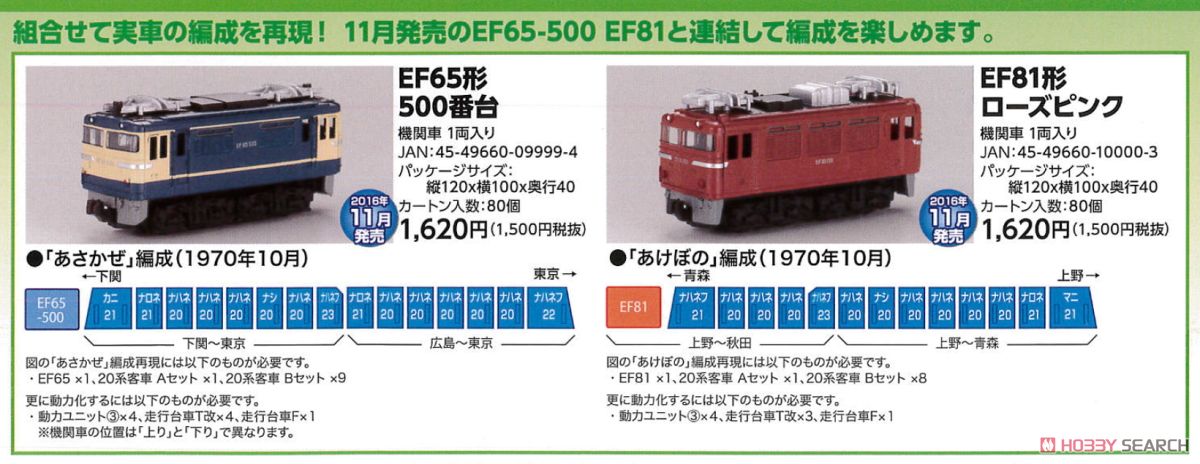 Bトレインショーティー 20系客車 Aセット (カニ21+ナシ20+ナハネフ23+ナハネフ22) (4両セット) (鉄道模型) 解説1