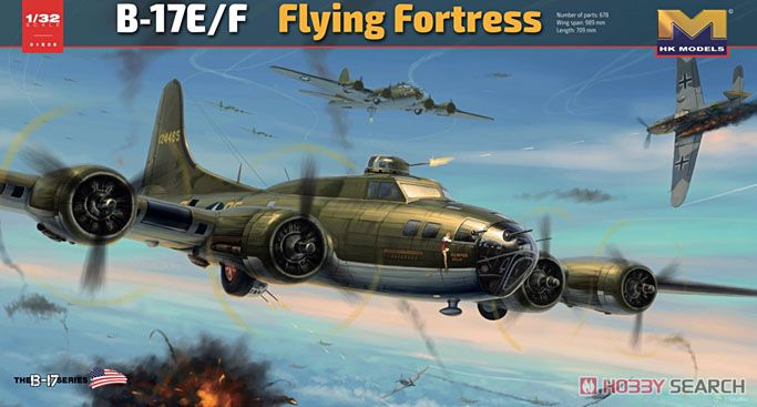 B-17E/F Flying Fortress (Plastic model) Package1